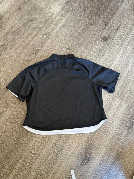 Nike Black Tee with White Swoosh - Picture 3 of 7